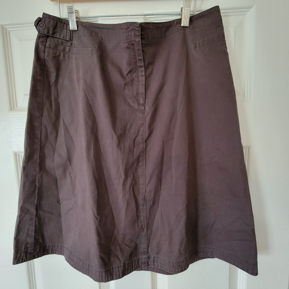 Lafayette 148 New York Womens Brown Skirt